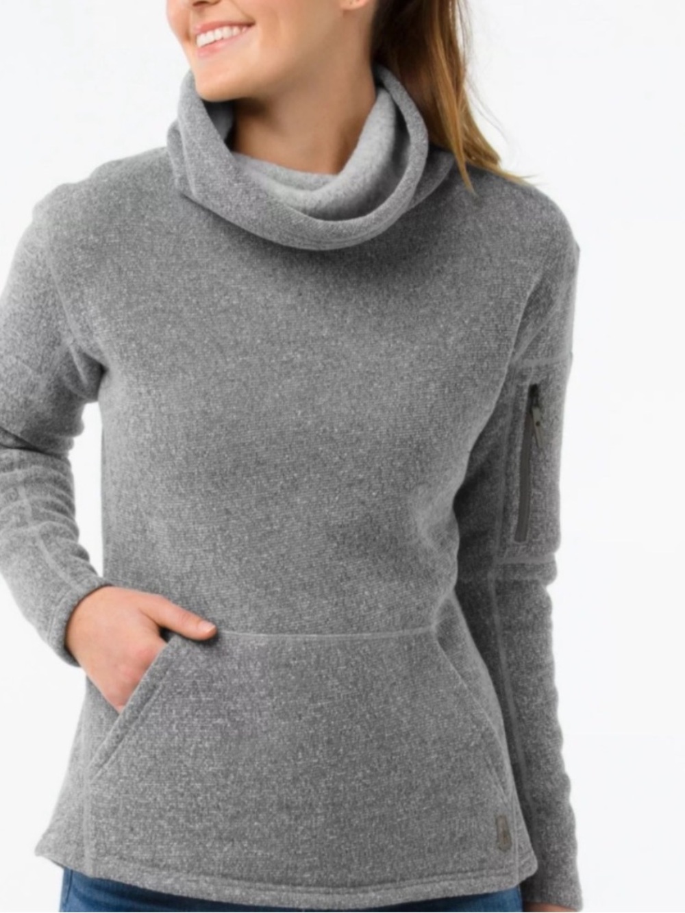 Smartwool Women's Gray Cowl-Neck Pullover Sweater size small